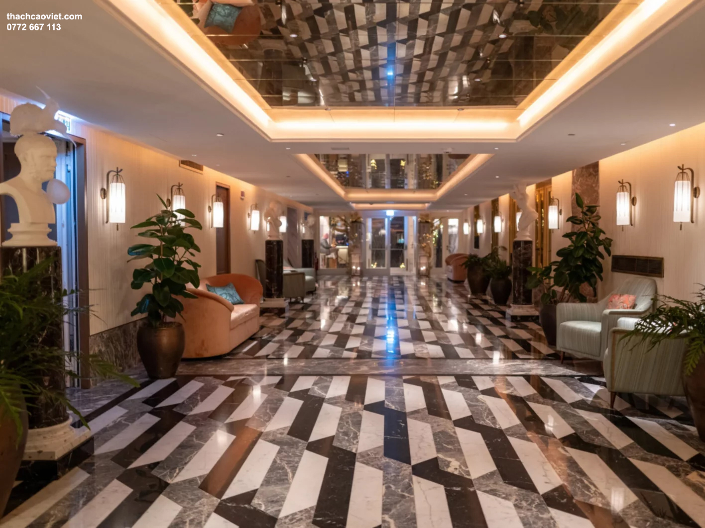 mẫu trần thạch cao giật cấp đẹp