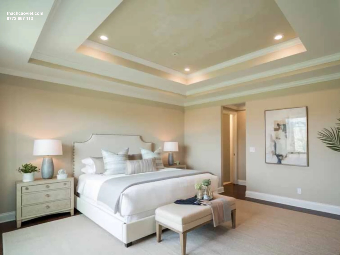 mẫu trần thạch cao giật cấp đẹp