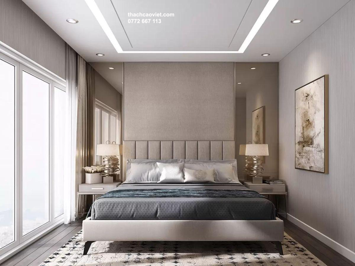 mẫu trần thạch cao nhiều cấp