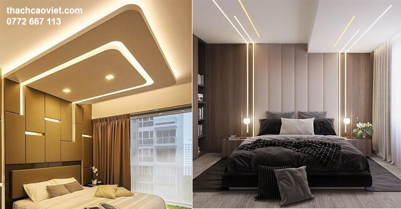 mẫu trần thạch cao phòng ngủ đẹp