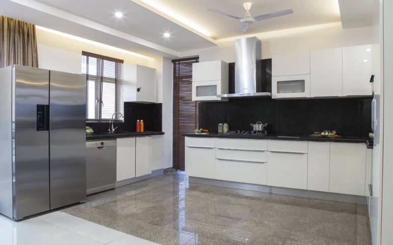 mẫu trần thạch cao phòng bếp đẹp và ấm cúng