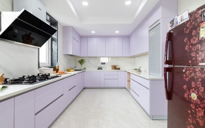 mẫu trần thạch cao phòng bếp đẹp và ấm cúng