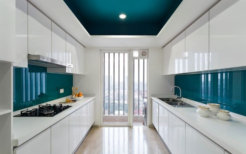mẫu trần thạch cao phòng bếp đẹp và ấm cúng