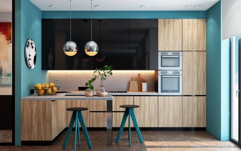 mẫu trần thạch cao phòng bếp đẹp và ấm cúng
