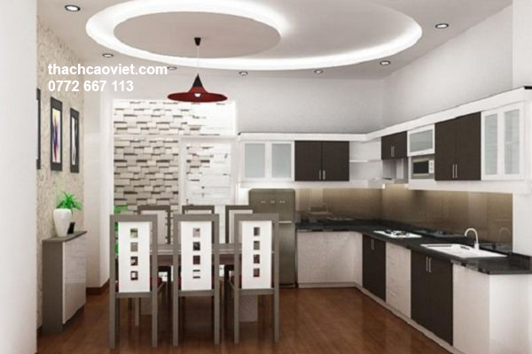 mẫu trần thạch cao phòng bếp đẹp hiện đại nhất