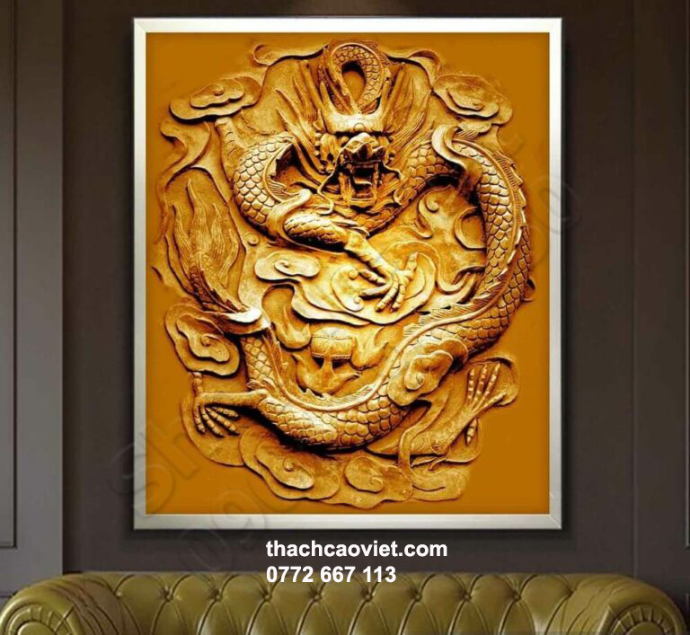 mẫu phù điêu rồng vàng sang trọng đẳng cấp tphcm