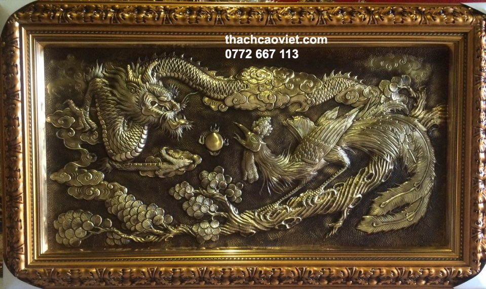 mẫu phù điêu rồng vàng sang trọng đẳng cấp tphcm