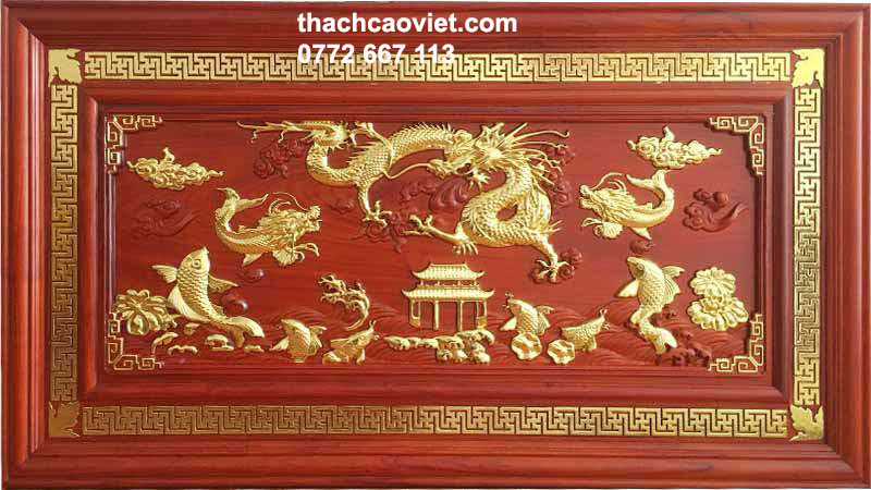 mẫu phù điêu rồng vàng sang trọng đẳng cấp tphcm