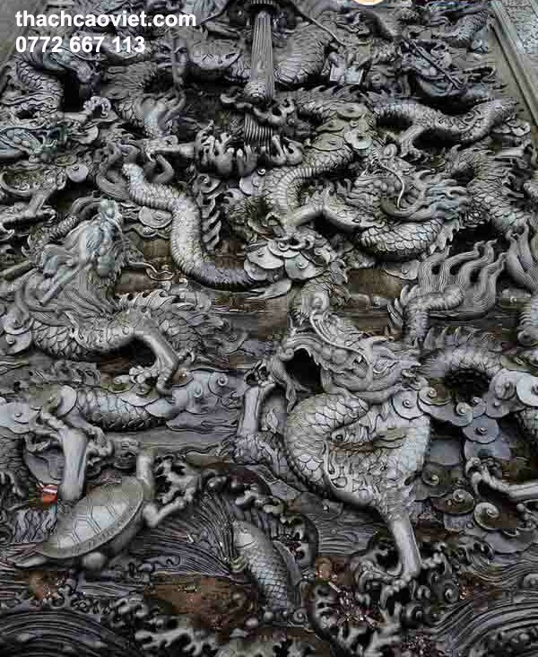 mẫu phù điêu rồng vàng sang trọng đẳng cấp tphcm