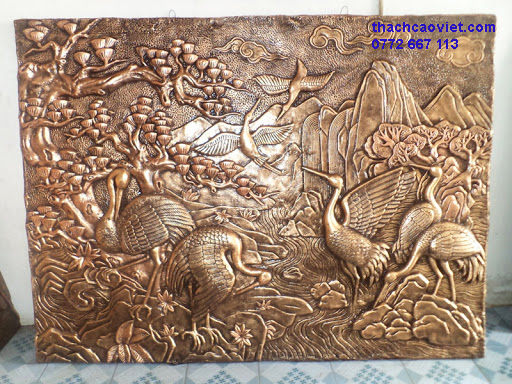 thi công tranh phù điêu xi măng nghệ thuật